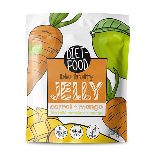 BIO Caramelle gommose alla frutta – carota, mango, 50 g